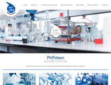 Tablet Screenshot of phpchem.cz
